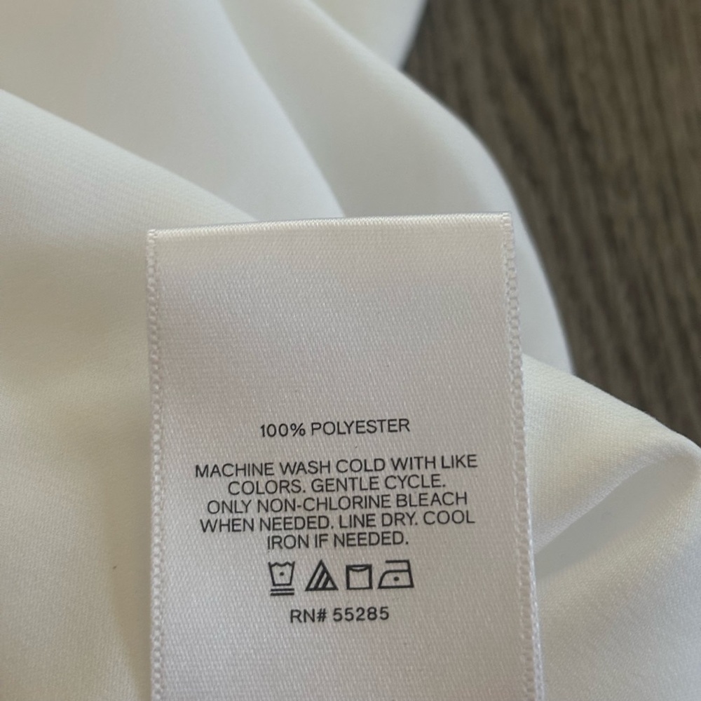 Express Tunic White Button-Up Blouse - image 4